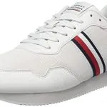 Chollo moda tallas sueltas: Tommy Hilfiger Hombre Sneaker Running Core Lo Runner Zapatillas Deportivas, Beige (Light Cast), 45 EU