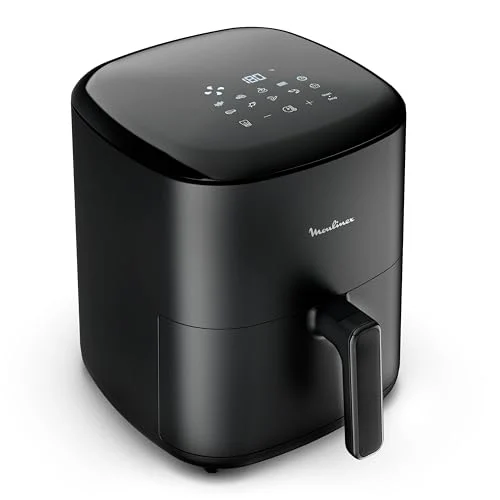 Oferta Cocina: Moulinex Easy Fry Max 5L – Freidora aire para cocinar en poco tiempo, ahorro energético hasta 70%, panel control intuitivo, 10 programas automáticos, hasta 6 personas, recetario digital, EZ2458