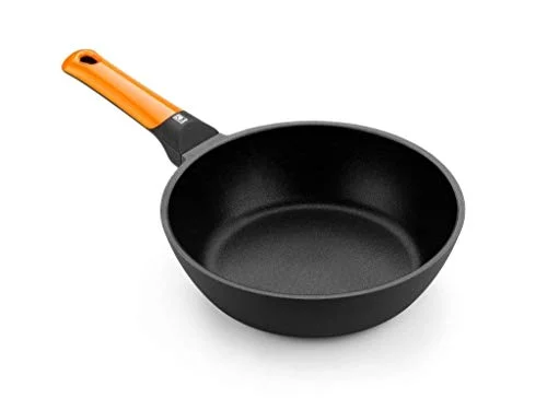 Oferta Casa: BRA Efficient Orange Sartén Honda 20 cm, Aluminio Fundido con Antiadherente Platinum Plus, honda, Apta para Todo Tipo de cocinas incluida inducción, Libre de PFOA