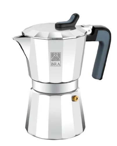 Oferta Casa: BRA CAFETERA DE Luxe 2, Aluminio, Plata, 12 tazas