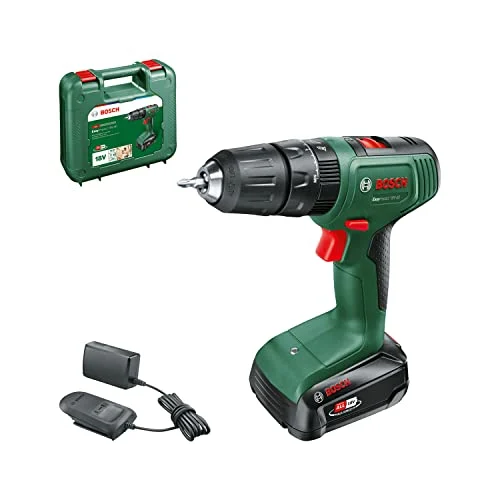 Oferta Mejora del hogar: Bosch Home and Garden taladro percutor a batería EasyImpact 18V-40 (1 batería de 2.0 Ah, sistema de 18 V, en maletín de transporte)