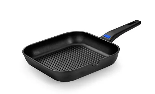 Oferta Casa: Monix Solid+ - Grill con rayas cuadrado 28 cm de aluminio fundido con antiadherente Teflon Classic.