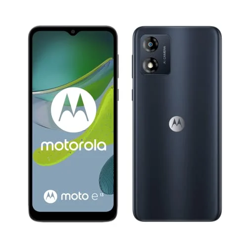 Oferta Inalámbrico: Motorola Smartphone e13, 2/64GB, Camara 13MP, Batería 5000mAh,Negro
