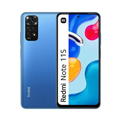 Oferta Inalámbrico: Xiaomi Redmi Note 11S - Smartphone-4G 6+128GB, Pantalla AMOLED 6.43" 90Hz FHD+, MediaTek Helio G96, cámara Profesional 108MP, 5000mAh, Twilight Blue (2 años de garantía), Azul