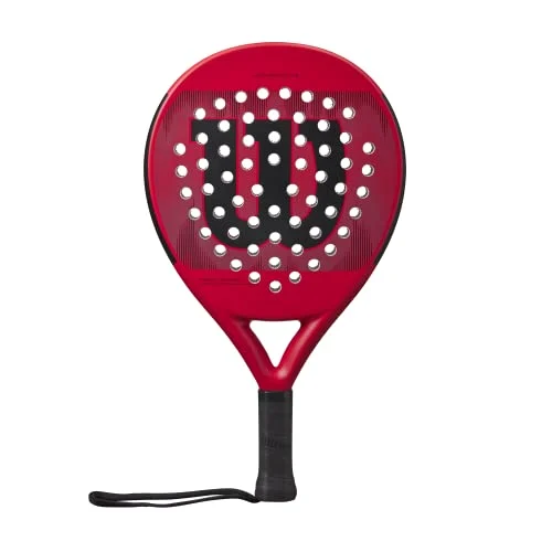 Oferta NoSoloChollos Deportes: NoSoloChollos Wilson Pro Staff Team, Pala De Pádel Fibra Vídrio Y EVA 370 G Unisex Adulto, Rosso (Red), 2