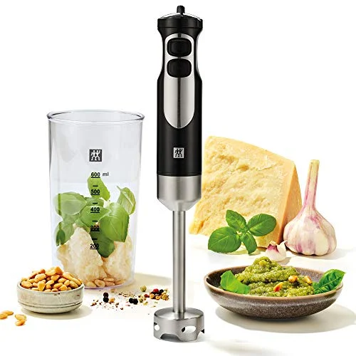 Oferta NoSoloChollos Casa: NoSoloChollos Zwilling 36420-011-0 - Batidora de mano (incluye 600 vasos, 550 W, acero inoxidable 18/8), color negro