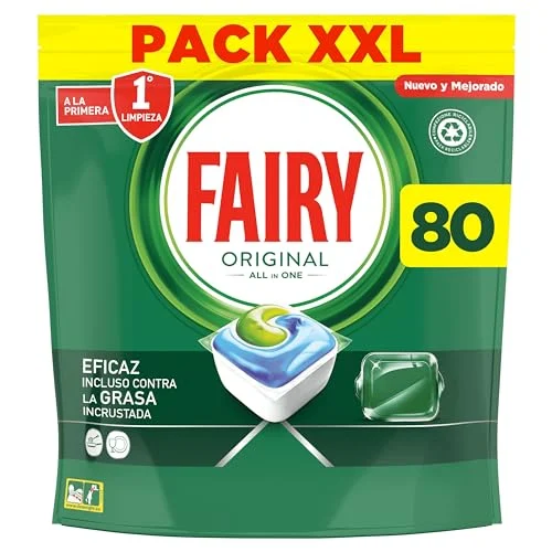 Oferta NoSoloChollos Drugstore: NoSoloChollos Fairy Original All in One, Pastillas Lavavajillas, 80 Cápsulas (5 x 16), Mega Pack