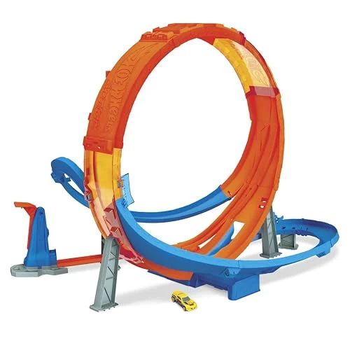 Oferta NoSoloChollos Juguete: NoSoloChollos Hot Wheels Looping caos Pista de coches de juguete, incluye 1 vehículo die-cast (Mattel HCB00)