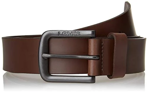 Oferta NoSoloChollos Ropa: NoSoloChollos Levi's Seine Metal cinturón, Marrón Oscuro, 90 para Hombre