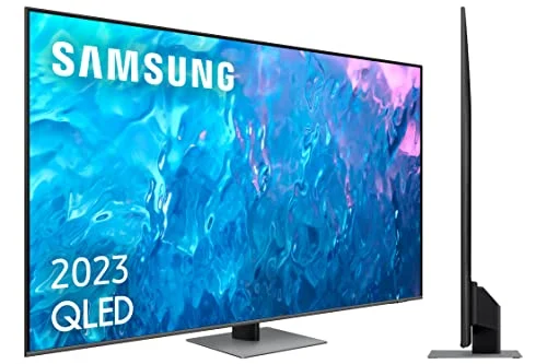 Oferta NoSoloChollos Entretenimiento en el hogar: NoSoloChollos SAMSUNG TV QLED 4K 2023 55Q77C - Smart TV de 55" con Procesador QLED 4K, Motion Xcelerator Turbo+, Q-´Symphony y 100% Volumen de Color