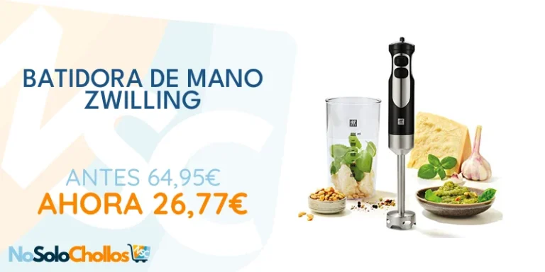 Oferta Casa: Zwilling 36420-011-0 - Batidora de mano (incluye 600 vasos, 550 W, acero inoxidable 18/8), color negro