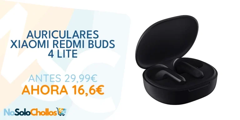 Oferta Ordenador personal: Xiaomi Redmi Buds 4 Lite - Auriculares inalámbricos Ligeros con hasta 20 Horas de autonomía, Bluetooth 5.3, Driver de 12mm, IPX4, Negro (Versión ES + 3 años de garantía)