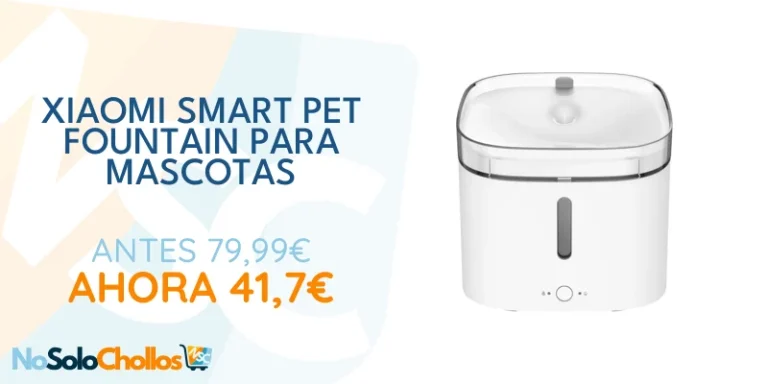 Oferta Productos para animales: Xiaomi Smart Pet Fountain - Fuente automática para Perros y Gatos de pequeño y Mediano tamaño con manantial de Agua circulante, filtrado de 4 etapas, depósito de 2L, silencioso, App Xiaomi Home